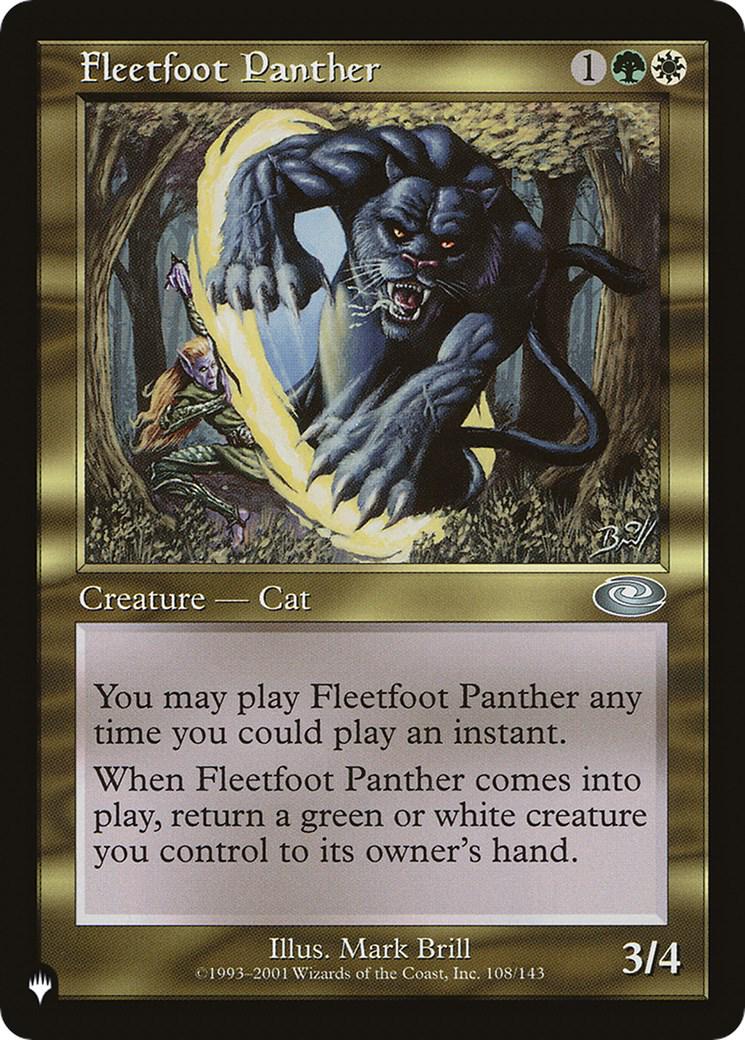 Fleetfoot Panther (Magic The List Reprints)