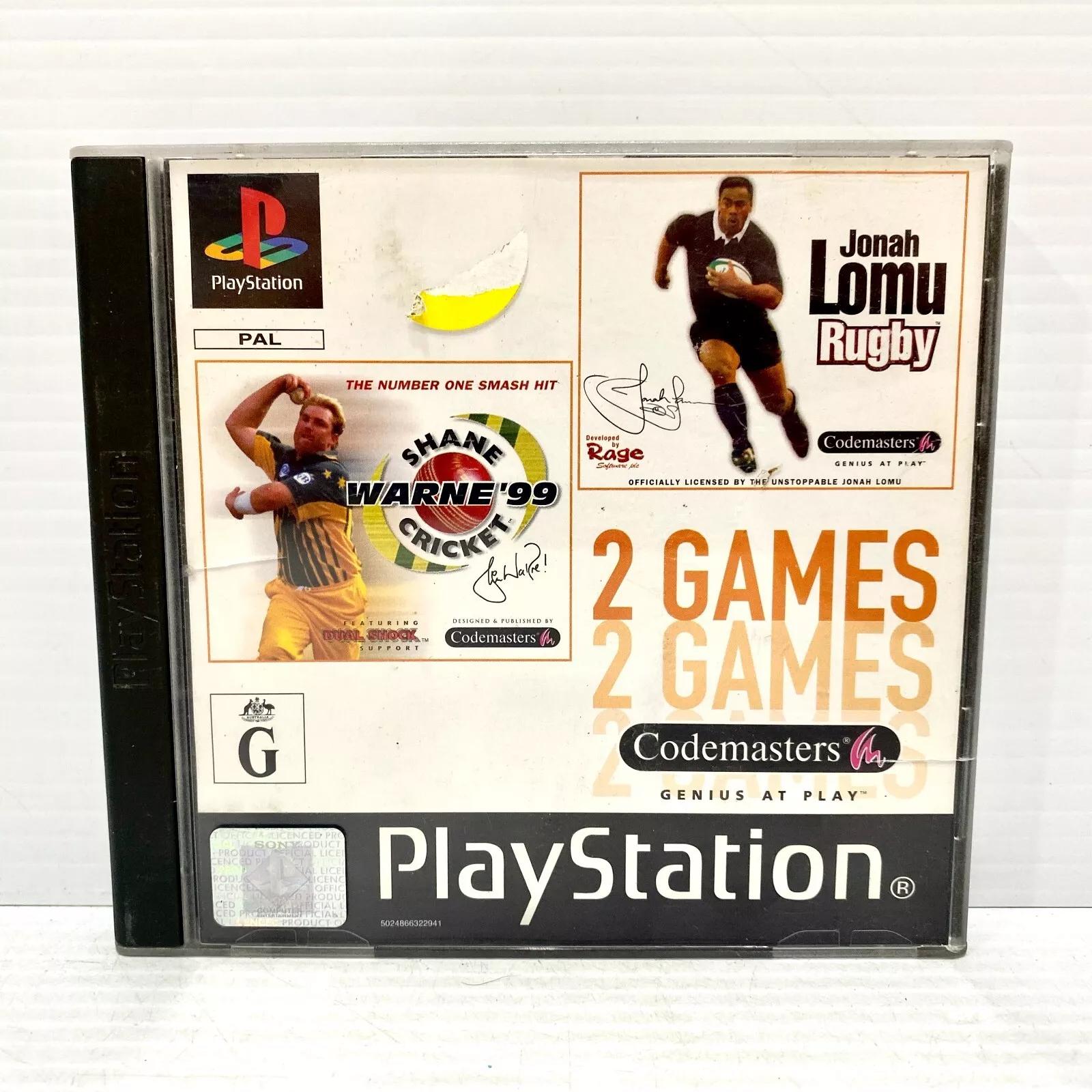 Shane Warne Cricket & Jonah Lomu Rugby PAL Playstation