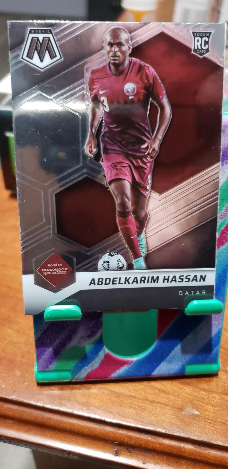 Abdulkarim Hassan #74 Soccer Cards 2021 Panini Mosaic Road to FIFA World Cup