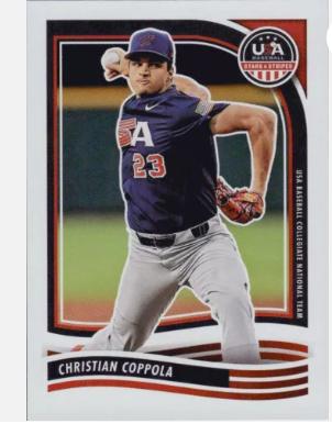 Christian Coppola #55 Baseball Cards 2024 Panini Stars & Stripes