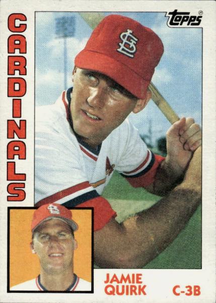 1984 Topps Jamie Quirk #671 card