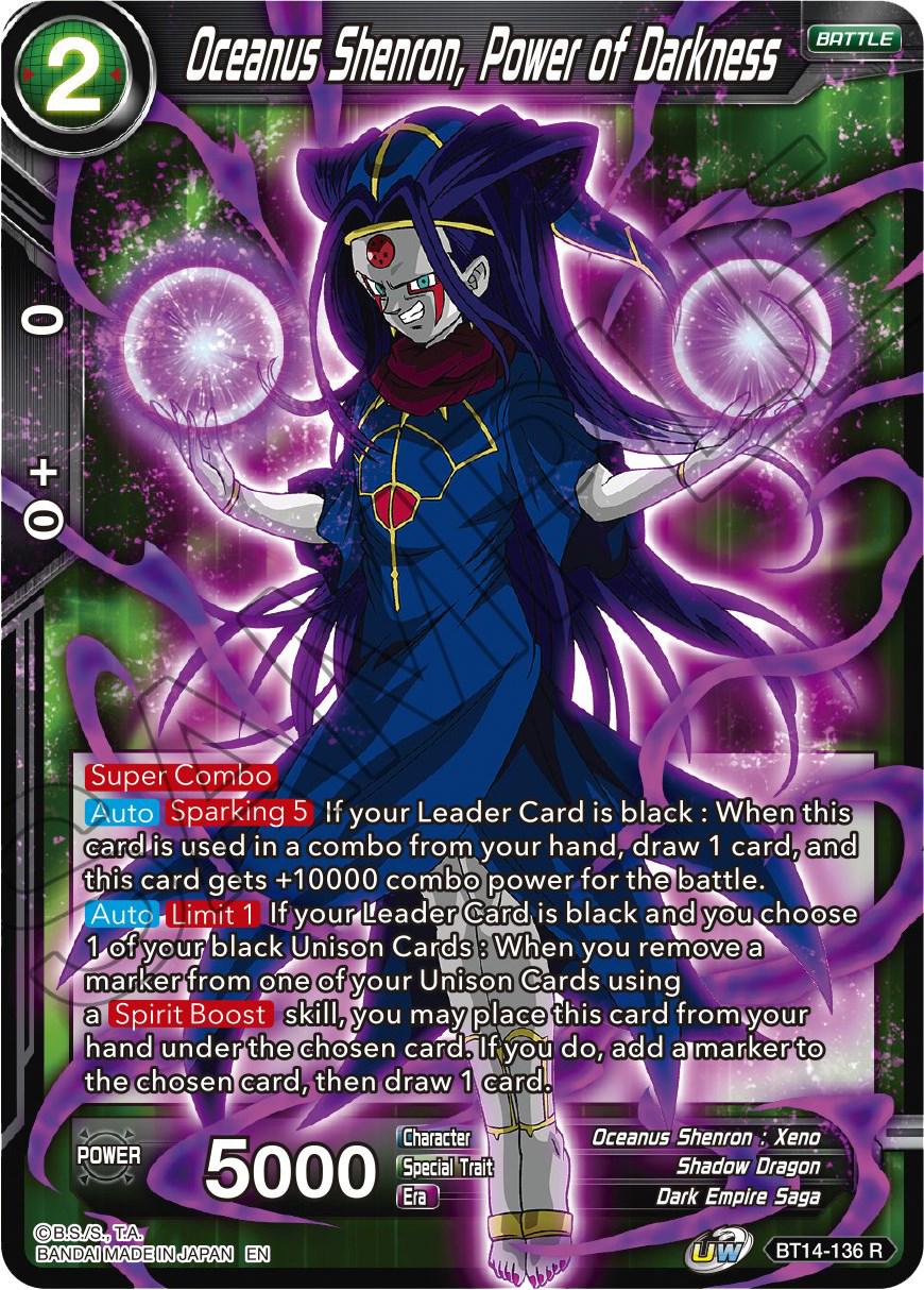Oceanus Shenron, Power of Darkness BT14-136 Dragon Ball Super Cross Spirits
