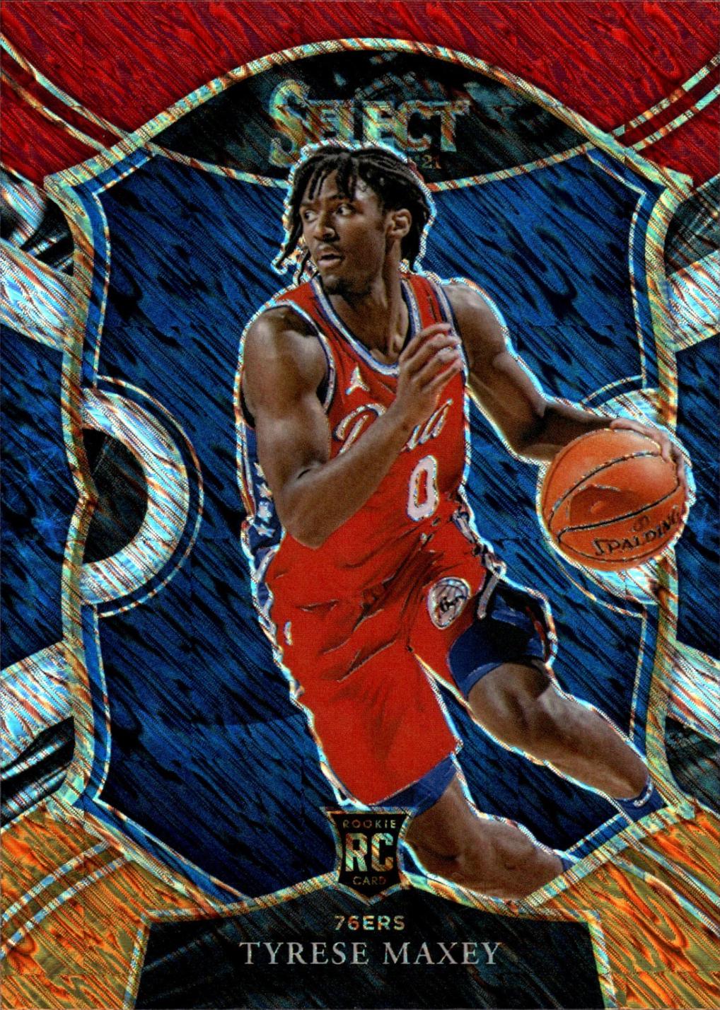 Tyrese Maxey [Red White Orange Shimmer] #81 Prices [Rookie] | 2020