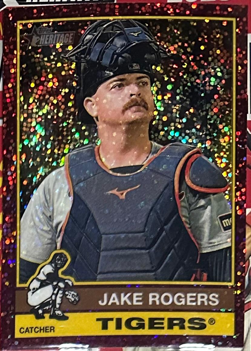 Jake Rogers [Burgundy Sparkle] #151 Prices | 2025 Topps Heritage ...
