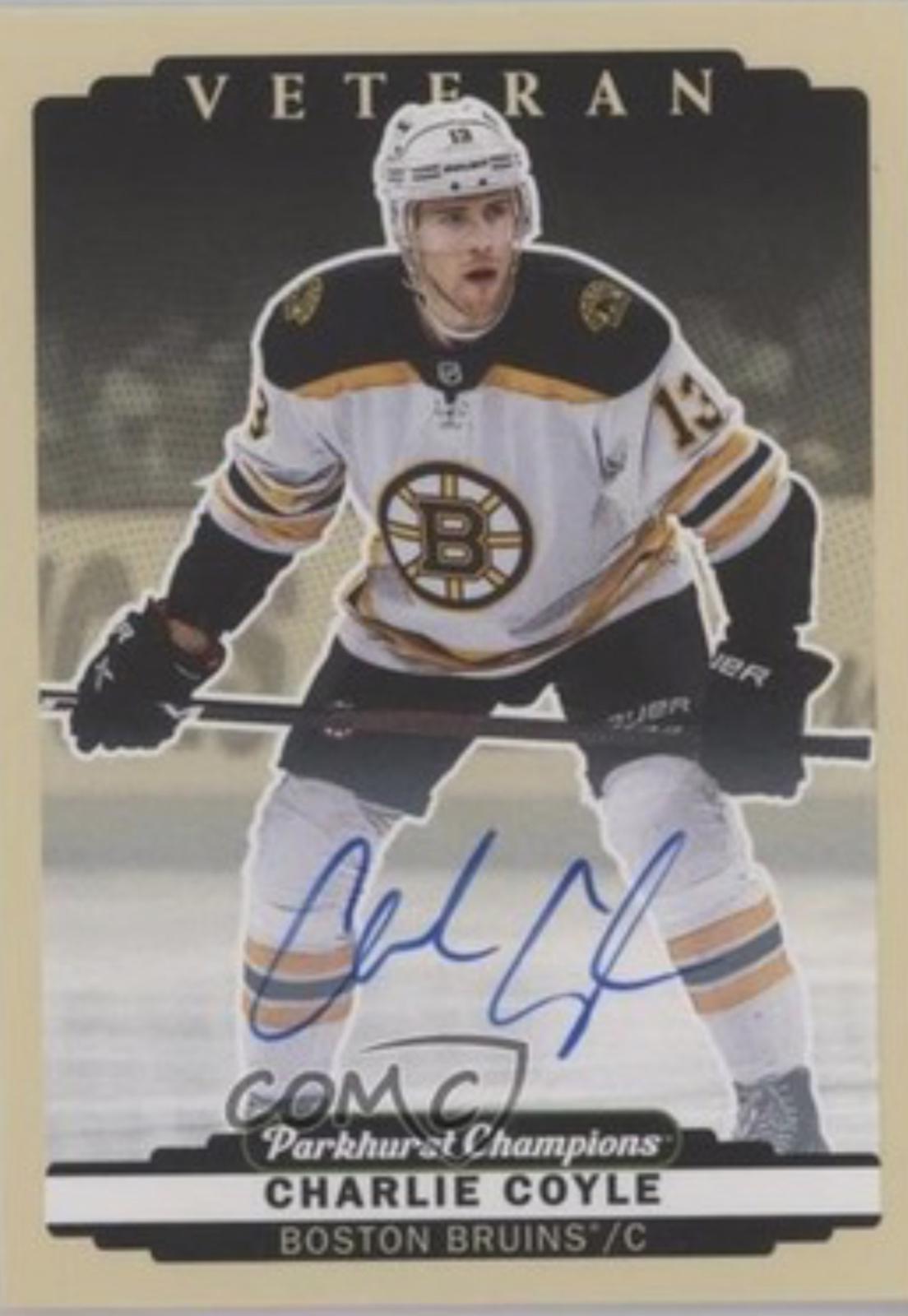 Charlie Coyle #132 2022 Parkhurst Champions Autograph Hockey