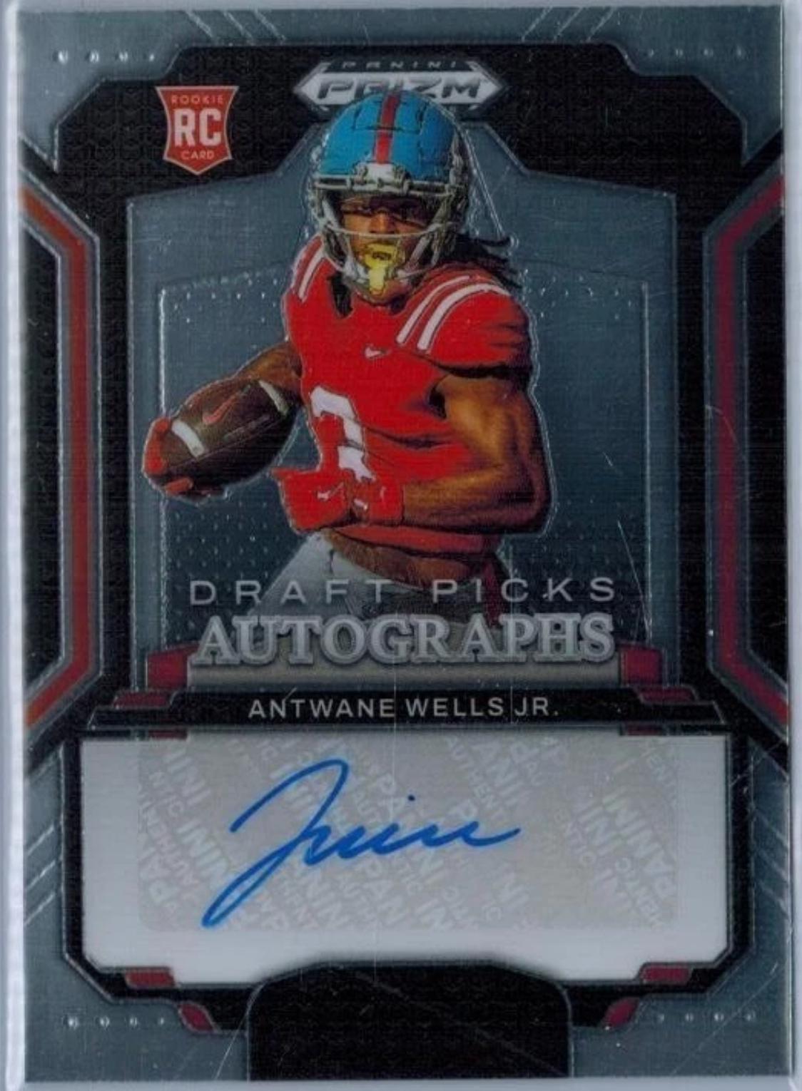 Antwane Wells Jr. #DPA-AWJ 2025 Panini Prizm Draft Picks Autograph Dpa Football