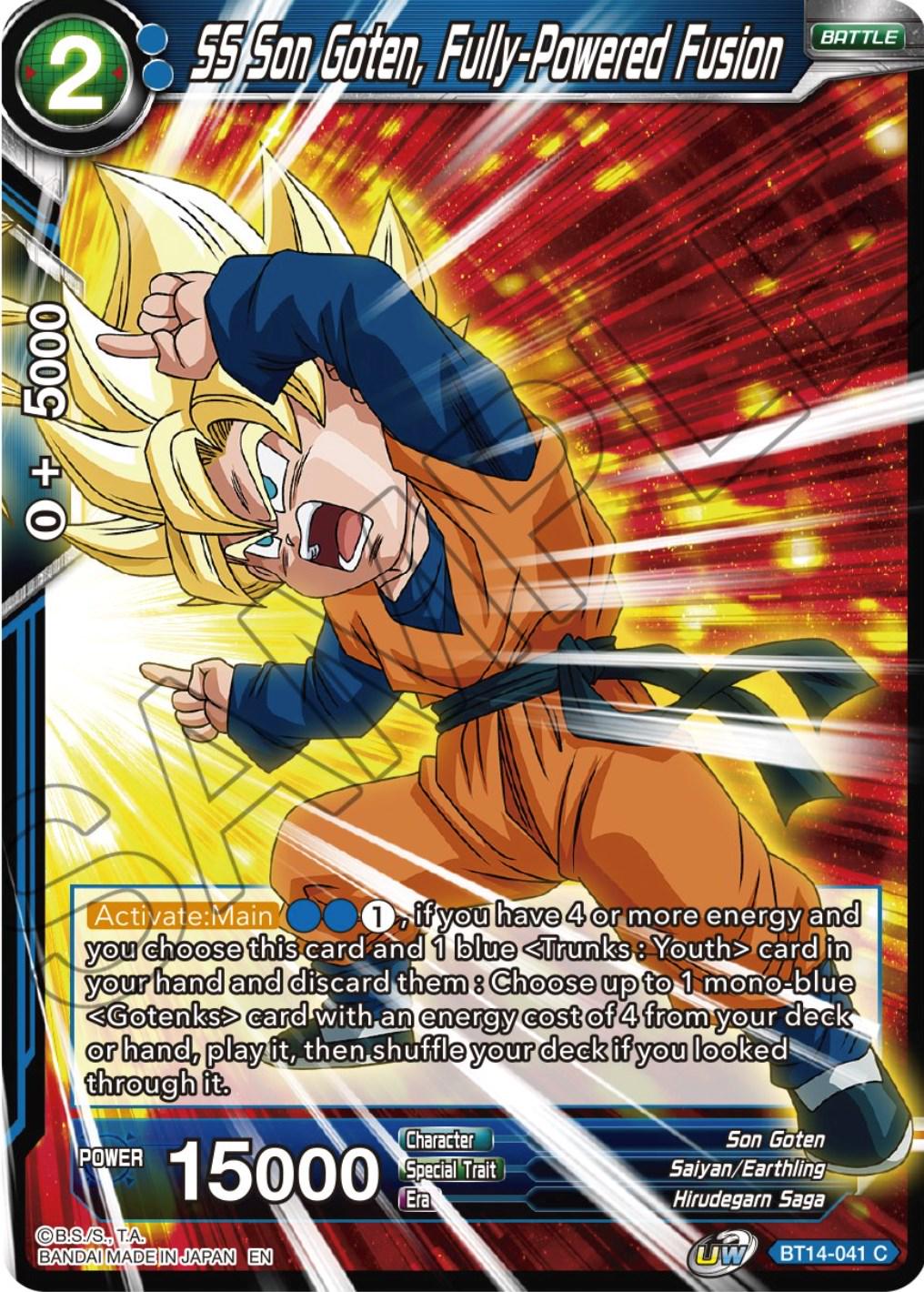 SS Son Goten, Fully-Powered Fusion BT14-041 Dragon Ball Super Cross Spirits
