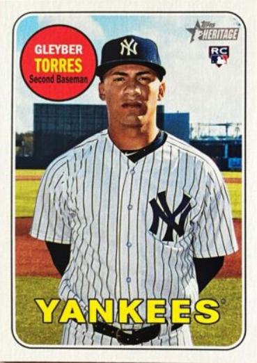 Gleyber Torres #603 Baseball Cards 2018 Topps Heritage
