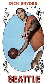Dick Snyder #73 Basketball Cards 1969 Topps