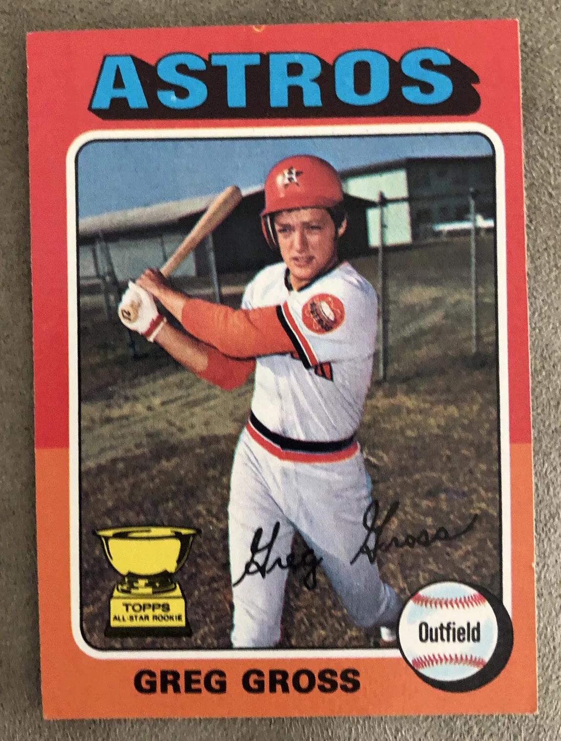 Greg Gross #334 Baseball Cards 1975 Topps