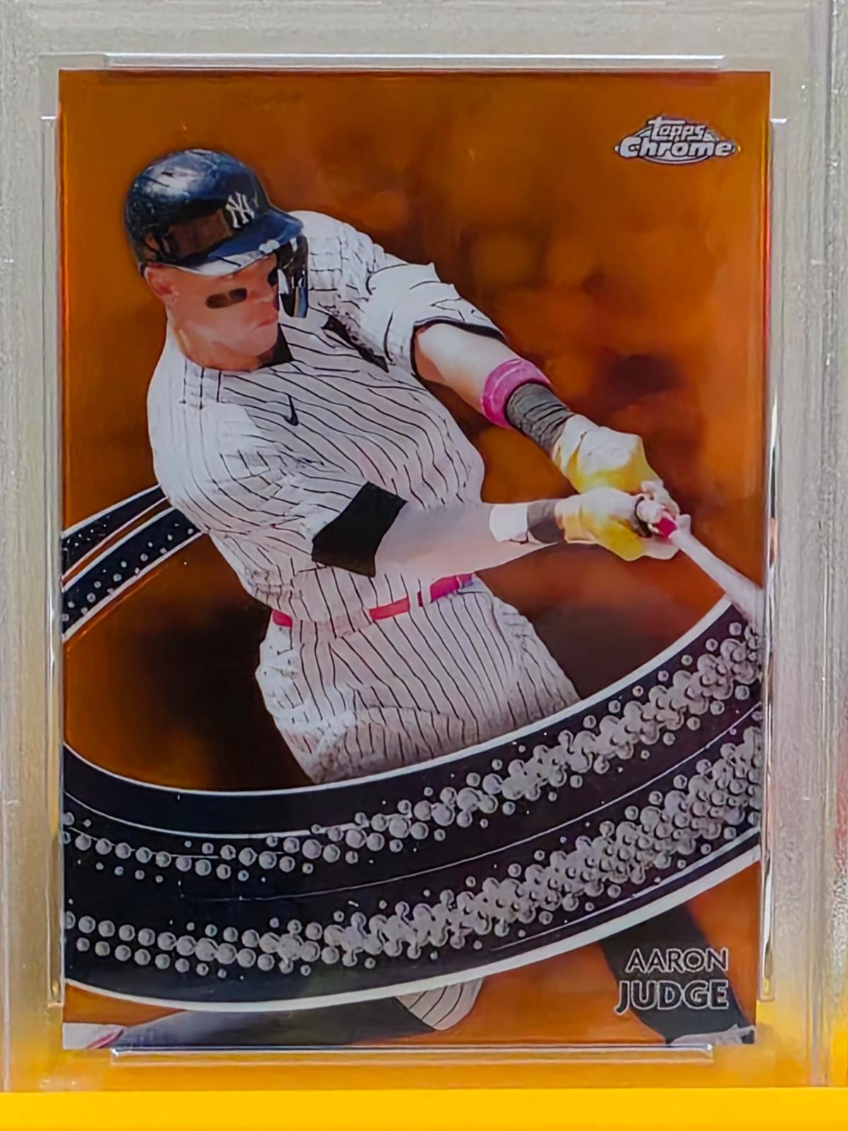 2024 Topps Chrome Strokes Aaron Judge [Orange Refractor] #S-5 card