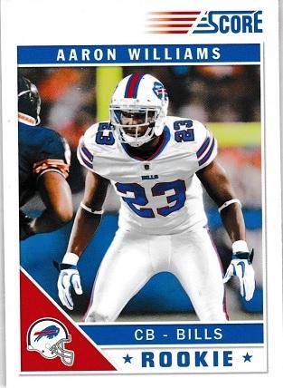 Aaron Williams #302 Football Cards 2011 Panini Score