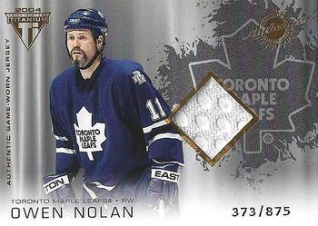 Owen Nolan #184 2003 Pacific Private Stock Titanium Hockey