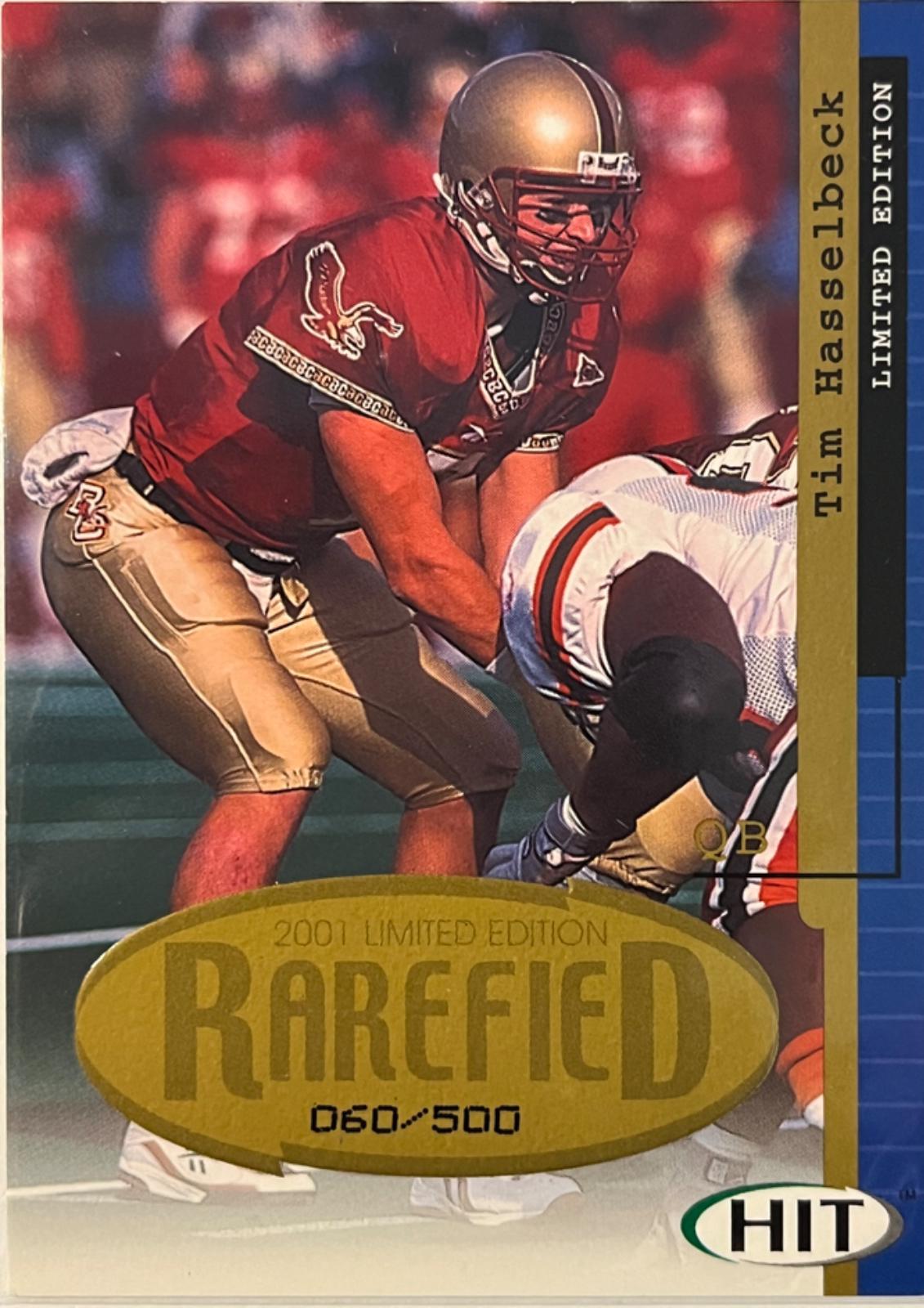 Tim Hasselbeck #R20 2001 Sage Hit Football