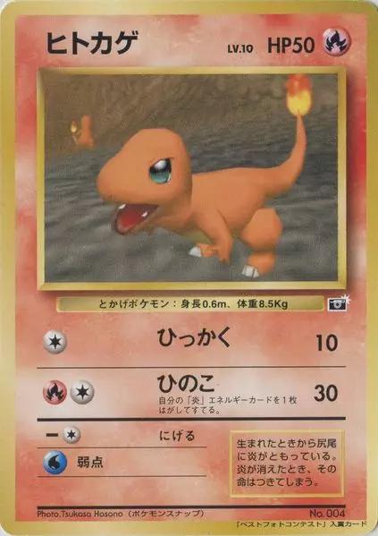 Snap Charmander [64 Mario Stadium Best Photo] #4 Pokémon Card from Pokemon Japanese Promo Set 