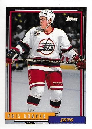 Kris Draper #249 Hockey Cards 1992 Topps