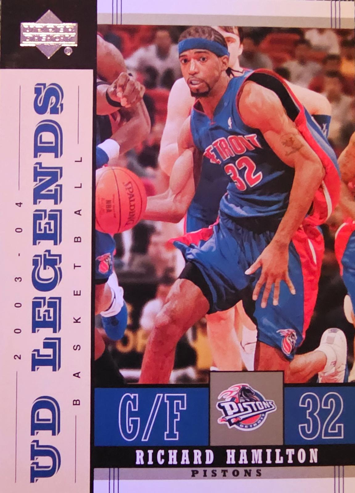 Richard Hamilton #21 Basketball Cards 2003 Upper Deck Legends