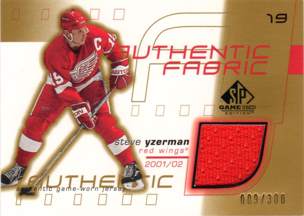 Steve Yzerman #AF-SY 2001 Sp Game Used Authentic Fabric Hockey