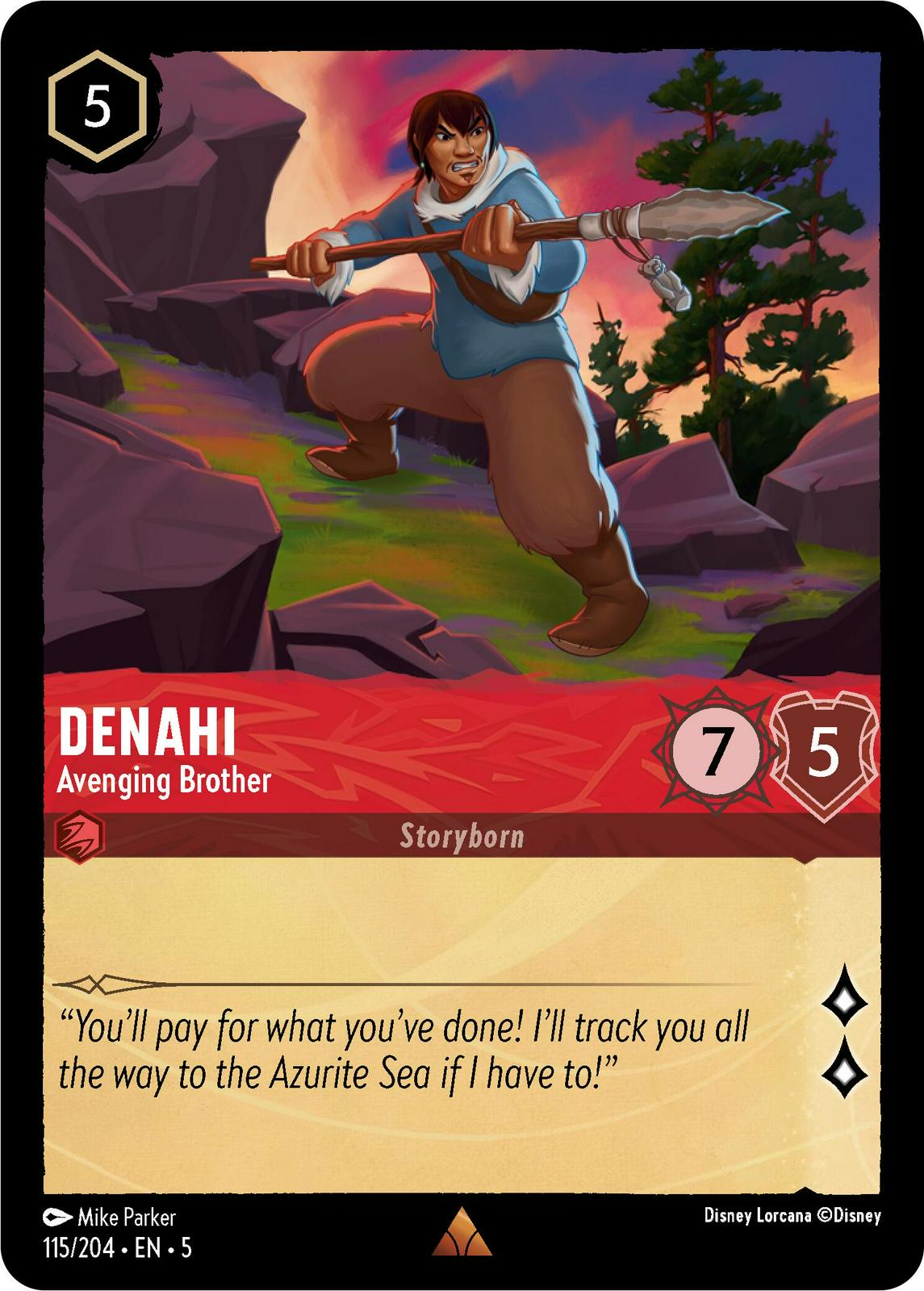 Denahi - Avenging Brother #115 Lorcana Shimmering Skies