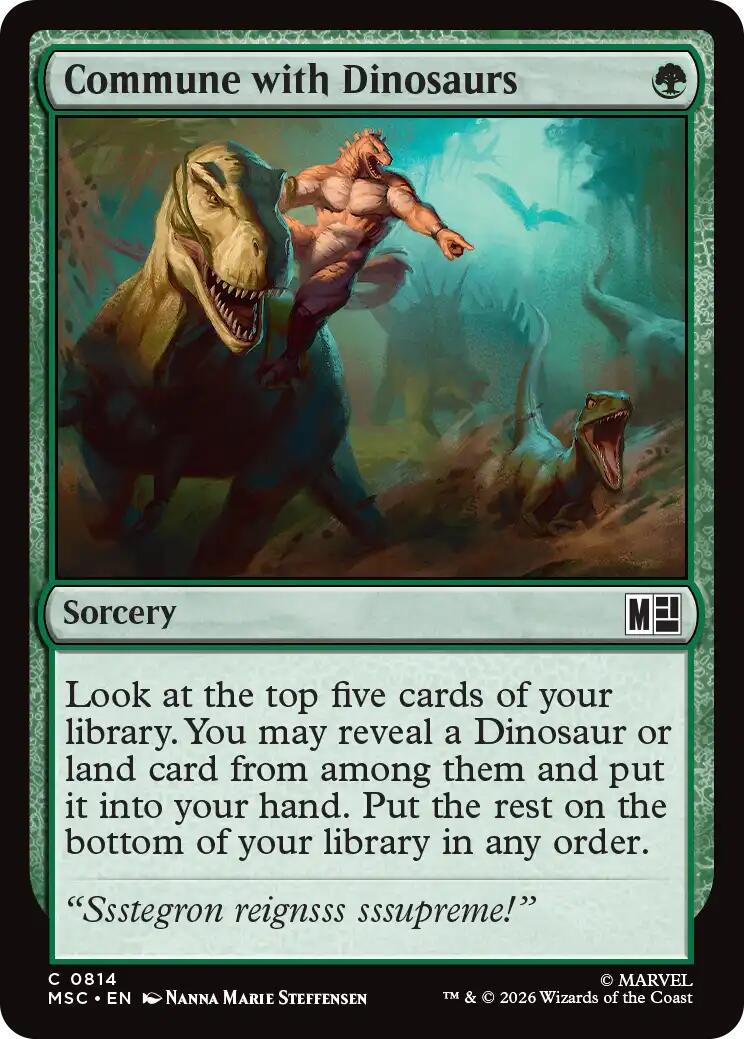 Commune with Dinosaurs (Magic Marvel Super Heroes Commander)