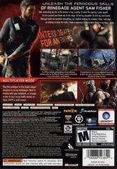 Rear | Splinter Cell: Conviction Xbox 360