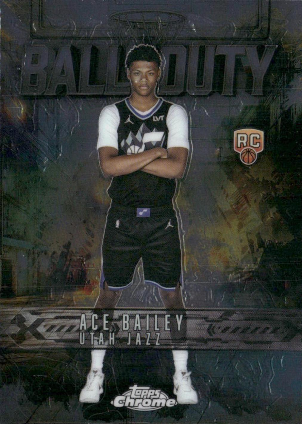 2025 Topps Chrome Ball Of Duty Ace Bailey #BD-24 card