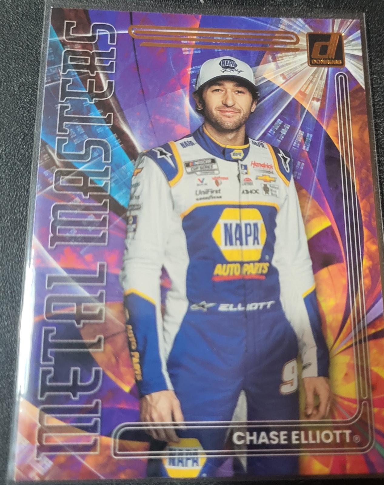 Chase Elliott #MM4 Racing Cards 2023 Panini Donruss NASCAR Metal Masters