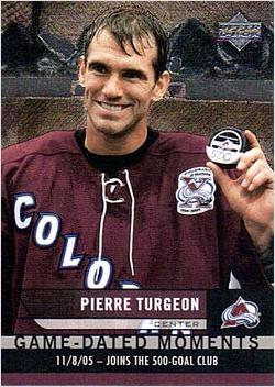 Pierre Turgeon #GD14 2006-07 Upper Deck Hockey Game Dated Moments