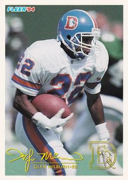Glyn Milburn #68 1994 Fleer Shell Fact Football