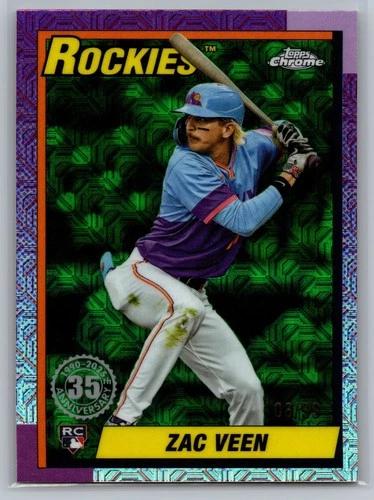 Zac Veen [Green] #U90C-8 Prices [Rookie] | 2025 Topps Update 1990