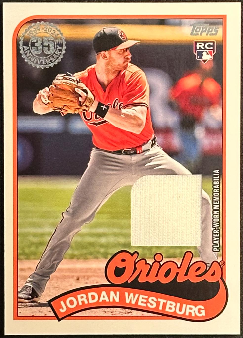 Jordan Westburg #89RU-JWE Baseball Cards 2024 Topps 1989 Relic