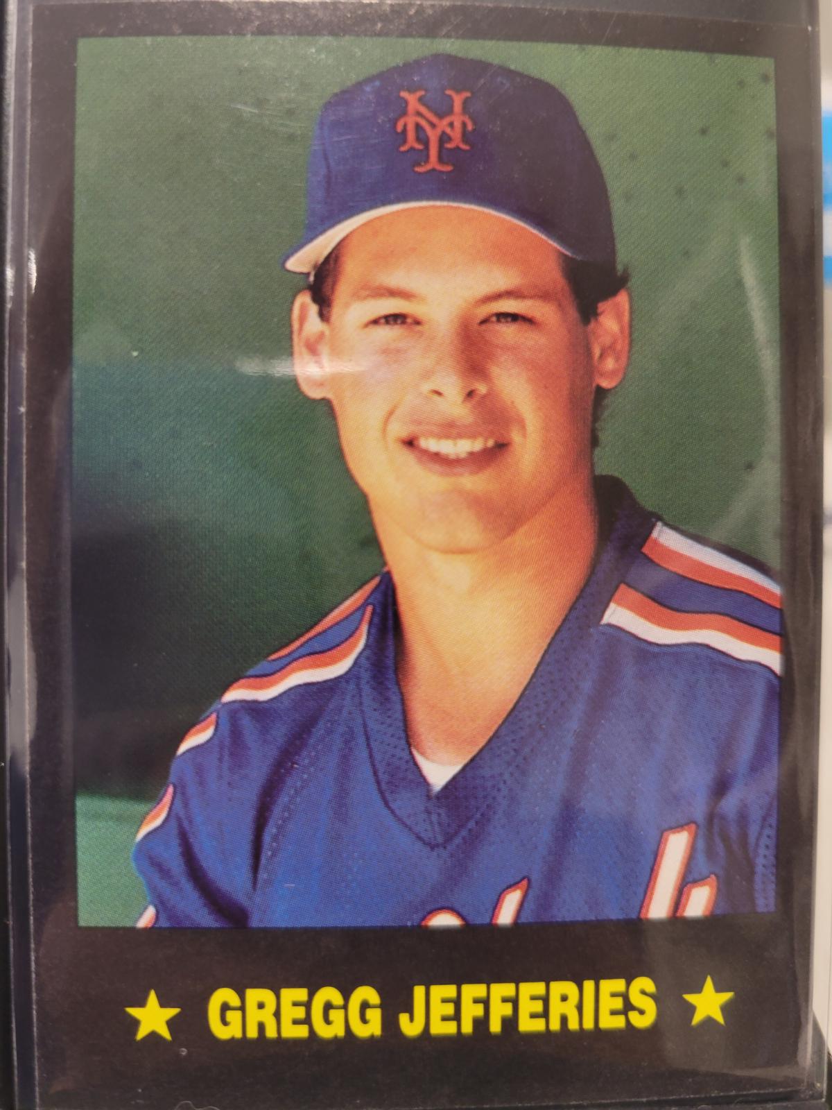 Gregg Jefferies #1 Baseball Cards 1989 Pacific Cards & Comics Series III
