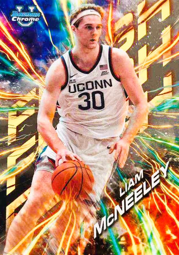 Liam McNeeley #FL-10 Basketball Cards 2024 Bowman Chrome University Flash