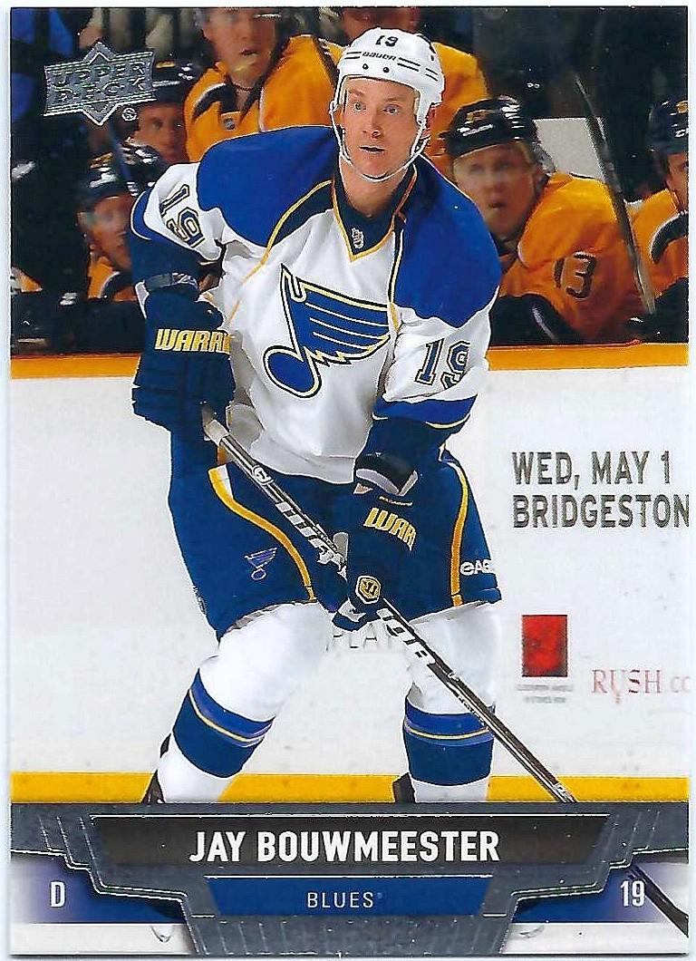 Jay Bouwmeester #121 Hockey Cards 2013 Upper Deck