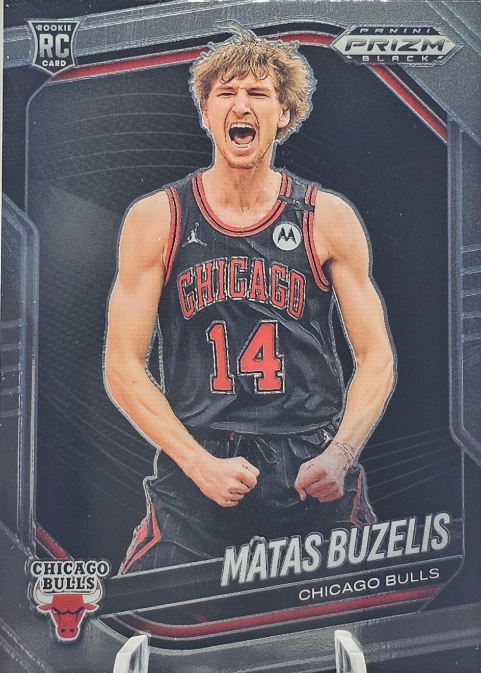 Matas Buzelis #41 2024-25 Panini Prizm Black Basketball
