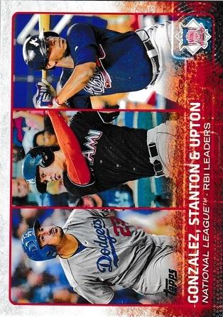 National League Runs Batted In Leaders #349 Baseball Cards 2015 Topps