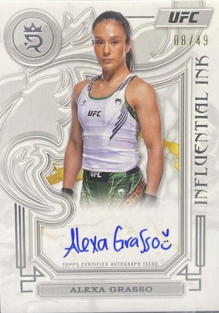 Alexa Grasso #IIA-AGO Ufc Cards 2024 Topps Royalty UFC Influential Ink