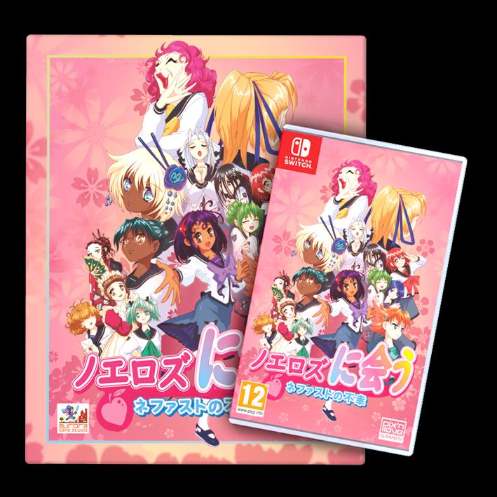 Carátula de Nefasto's Misadventure: Meeting Noeroze Retrollector's Edition Japan Cover para Switch (edición PAL España)