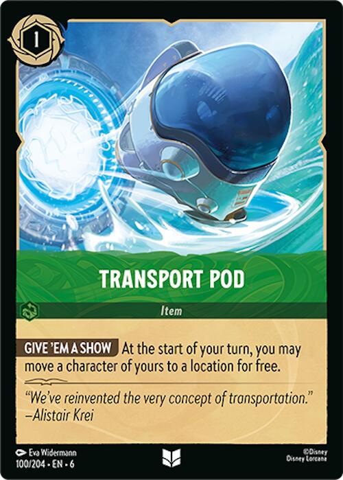 Transport Pod #100 Lorcana Azurite Sea