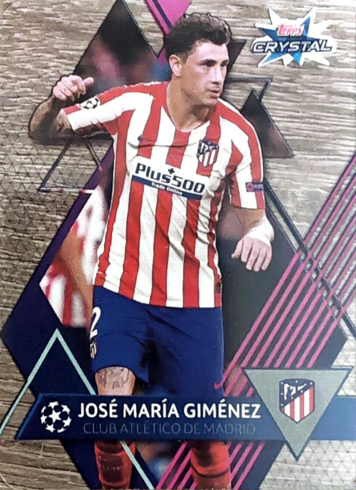 Jose Maria Gimenez #9 Soccer Cards 2019 Topps UEFA Champions League Crystal