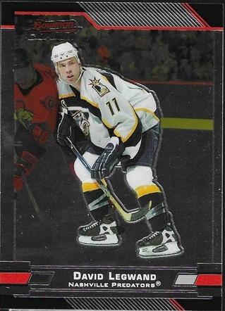 David Legwand #87 2003 Bowman Draft Picks And Prospects Hockey