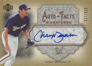 Chris Demaria #AF-CD Baseball Cards 2006 Upper Deck Artifacts Autofacts