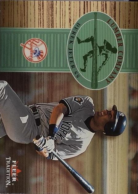 Derek Jeter #22LC Baseball Cards 2002 Fleer Tradition Lumber Company