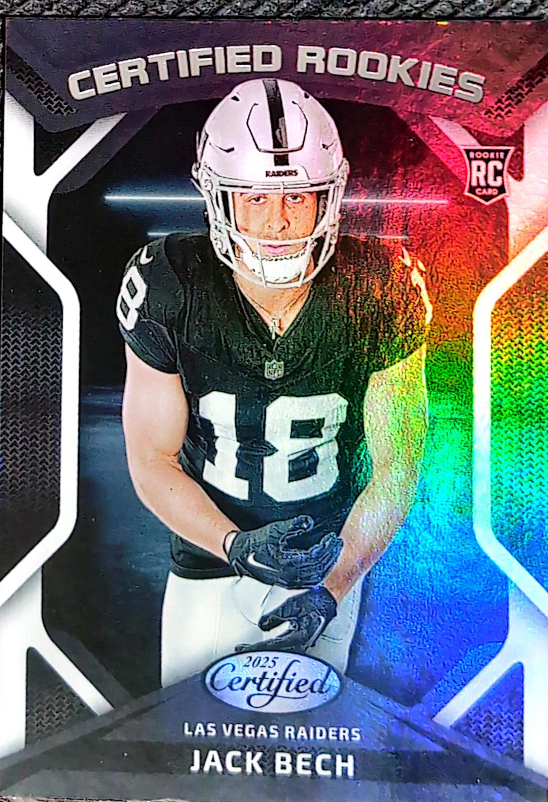 Jack Bech #CRK-JBH 2025 Panini Certified Rookie Football