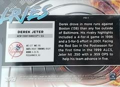 Back | Derek Jeter Baseball Cards 2023 Topps Finest Rivalries Die Cuts