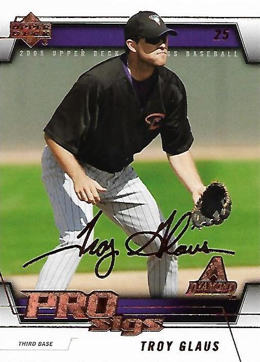Troy Glaus #7 2005 Upper Deck Pro Sigs Baseball