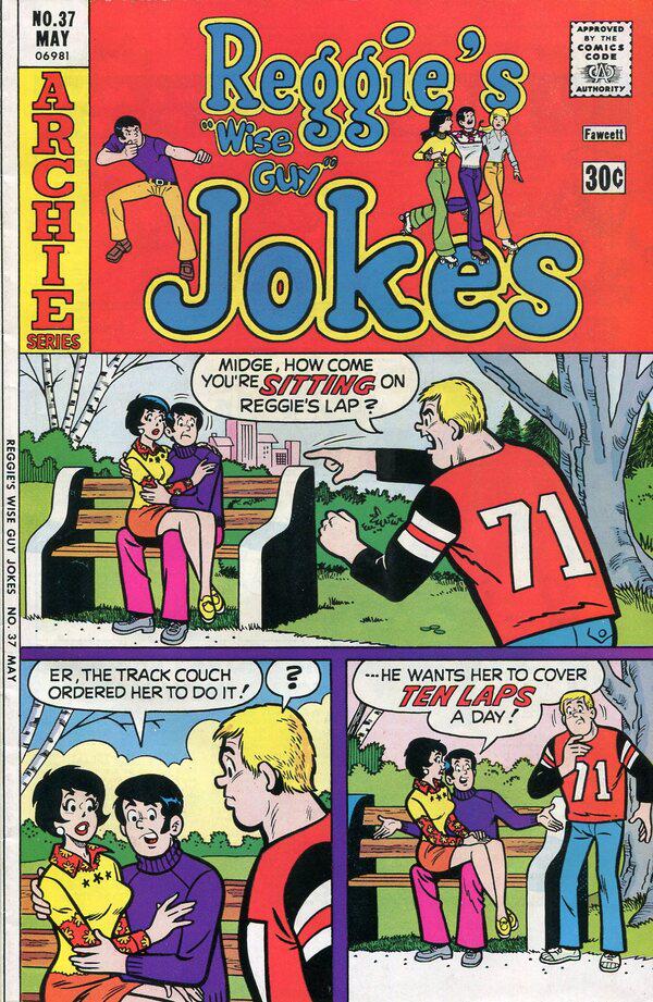 Reggie's Wise Guy Jokes #37 (1976) Comic Books Reggie's Wise Guy Jokes