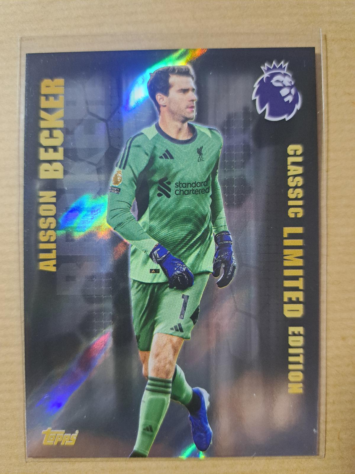 Alisson Becker #LE-11 2025 Topps Premier League Classic Limited Edition
