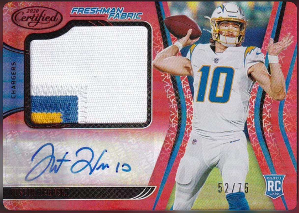 Justin Herbert [Signature Jersey Red] #203