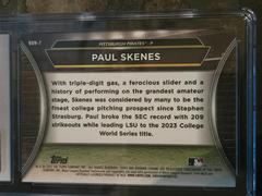 REAR | Paul Skenes Baseball Cards 2023 Bowman Draft Night
